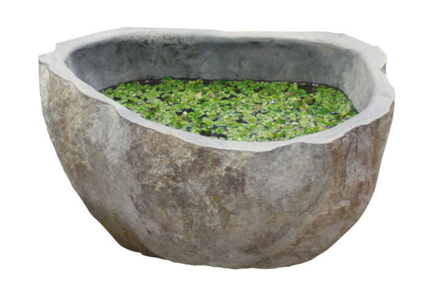 Rund dam laget av elvestein, størrelse XL, 30 cm høy<br />
